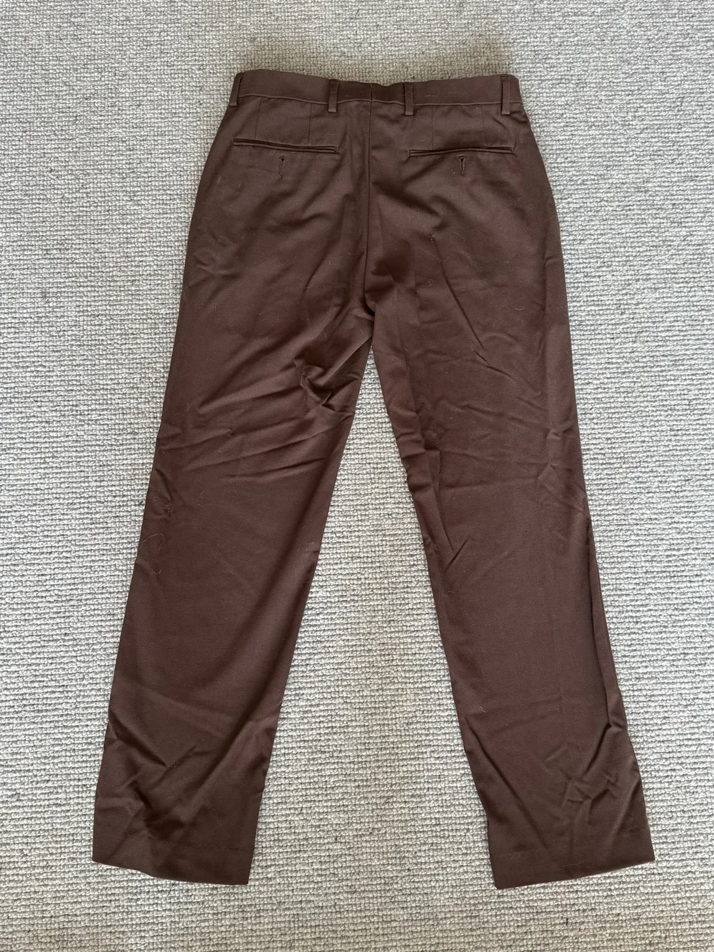 Calvin Klein Men's Slim Fit Solid Dress Pants Brown Work Slacks 30W x 30L